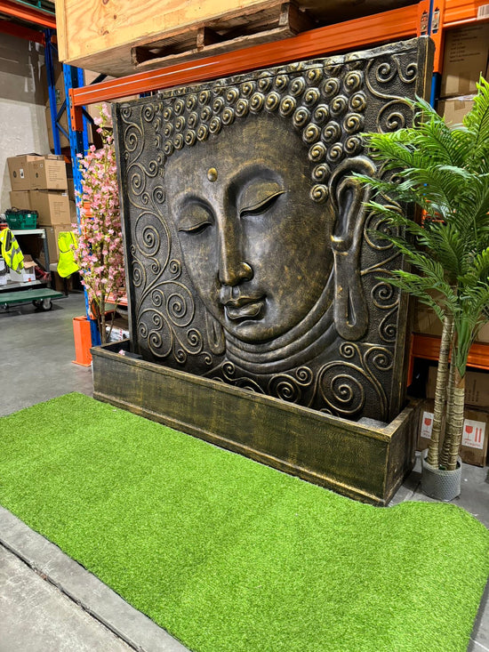 Saigon Extra Large Masterpiece Buddha Water Wall with Sublime Colours