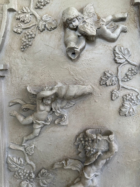 Ribeira Angels Stone Colour Wall Hanging Water Feature Solar Pump Kit New Design