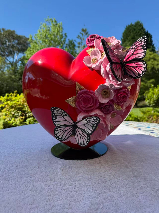 Love Heart with Butterflies