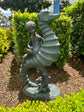 Girl on Seahorse Garden Décor Ornament MGO Outdoor Landscaping Statue