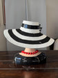 Vogue Bust Head With Hat in Vivid Colours Ceramic Finish