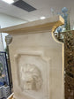 Cesare Large Lion Water Wall Sandstone Cement Fibre Tall Fountain