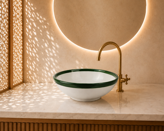 Handmade Moroccan Ceramic Basin