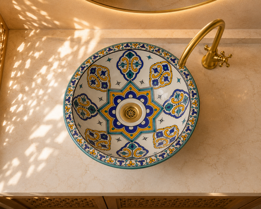 Handmade Moroccan Ceramic Basin