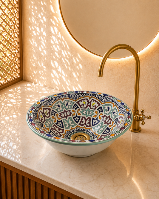 Handmade Moroccan Ceramic Basin