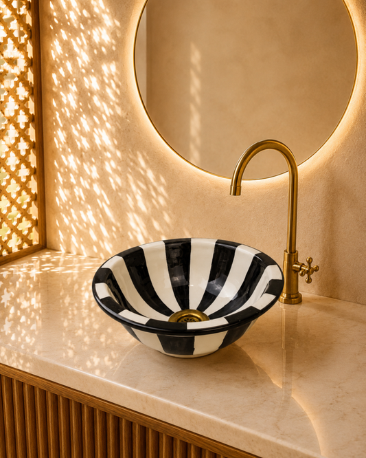 Handmade Moroccan Ceramic Basin