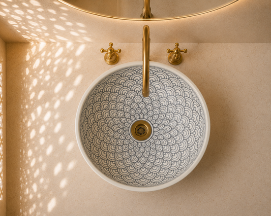 Handmade Moroccan Ceramic Basin