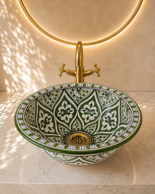Handmade Moroccan Ceramic Basin