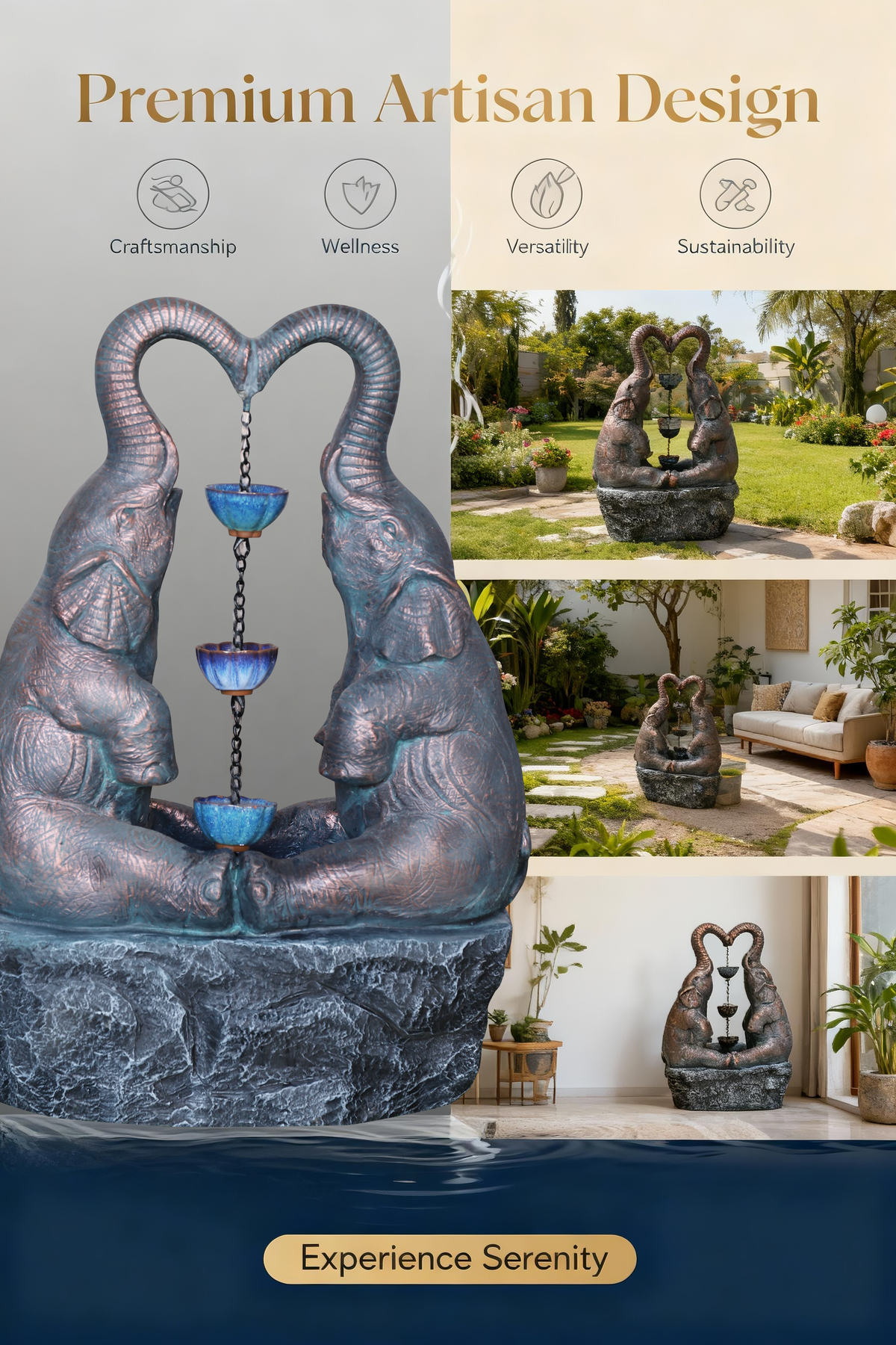 Elephants Water Feature