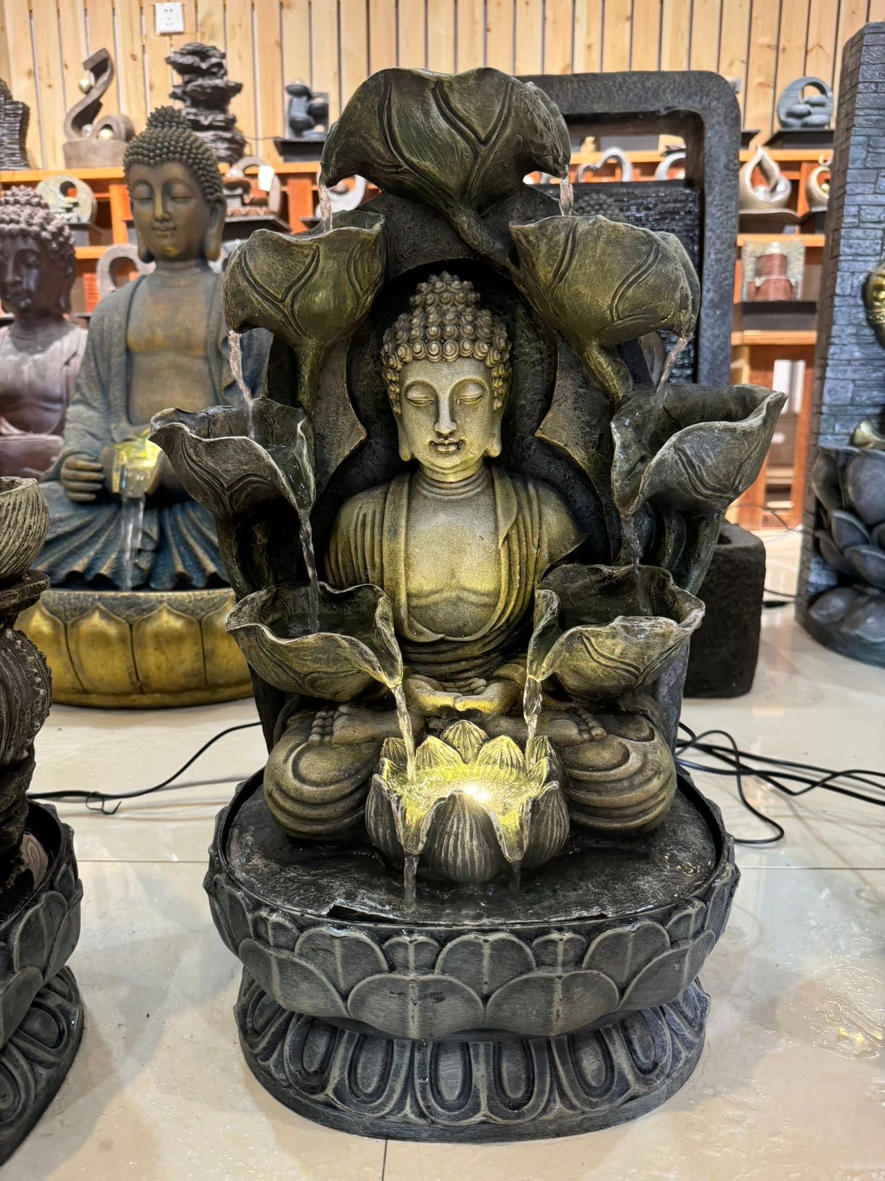 Calmness Buddha Tabletop Water