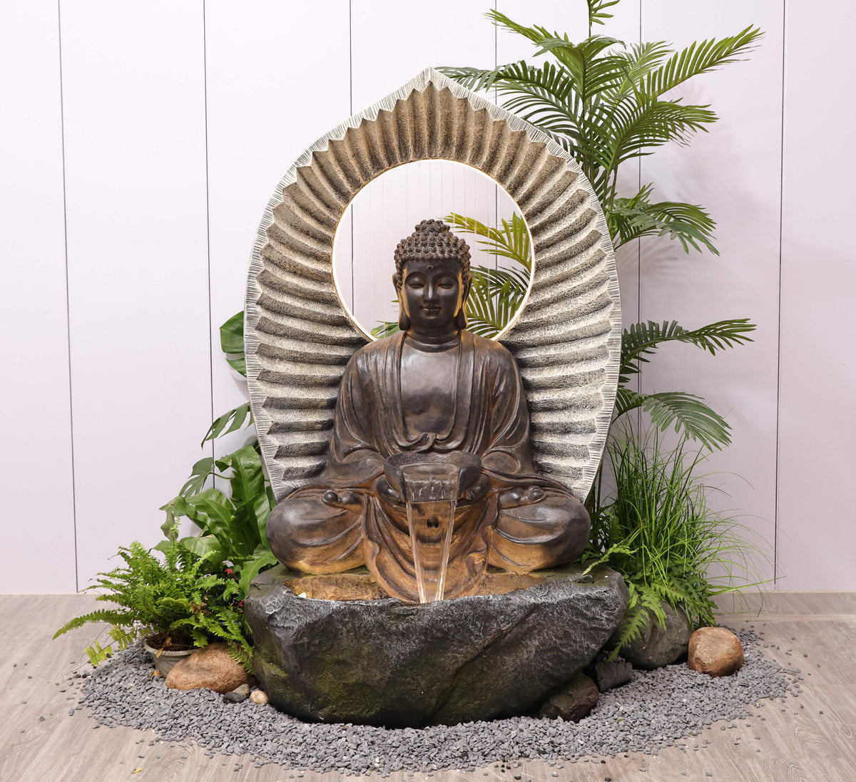 Bliss Masterpiece Buddha Water Feature with Rain