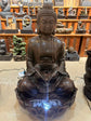 Courage Buddha Tabletop  Water Feature 90cm Tall Outdoor Fountain Unique Colour