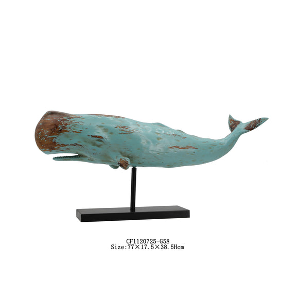BALLENA Aqua Sperm Whale on Stand Large Size