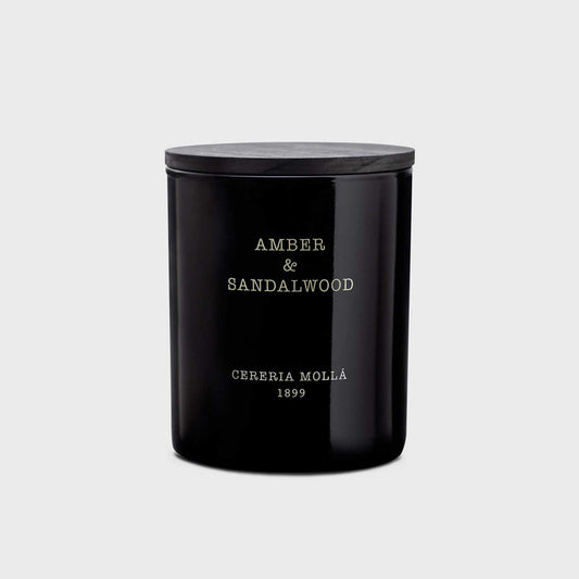 Amber & Sandalwood 230g Premium Candle - Cereria Molla 1899