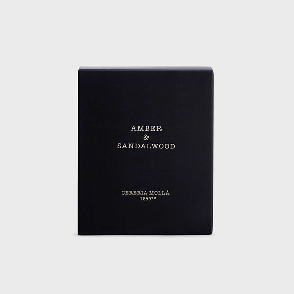Amber & Sandalwood 230g Premium Candle - Cereria Molla 1899