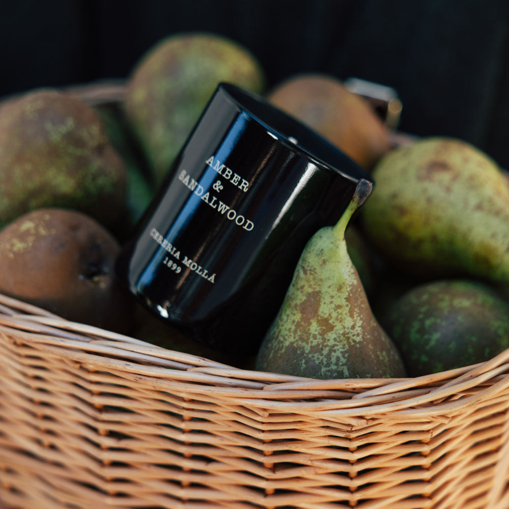 Amber & Sandalwood 230g Premium Candle - Cereria Molla 1899