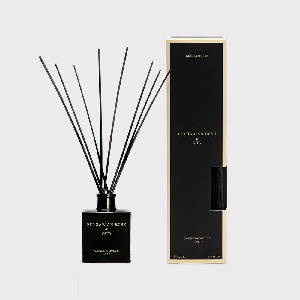 Bulgarian Rose & Oud 100ml Reed Diffuser - Cereria Molla 1899
