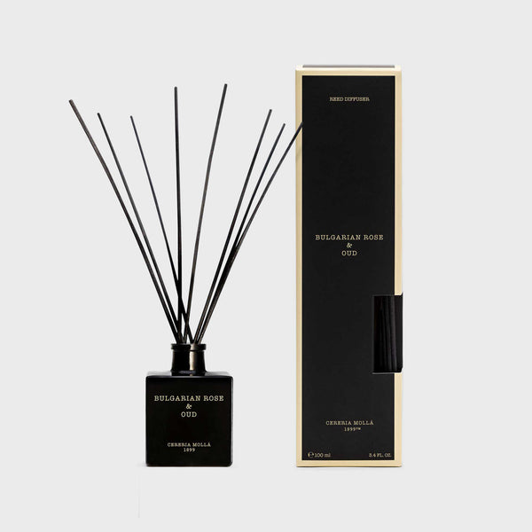 Bulgarian Rose & Oud 100ml Reed Diffuser - Cereria Molla 1899