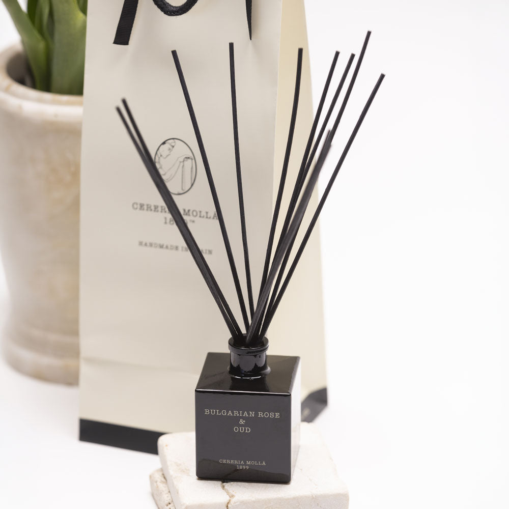 Bulgarian Rose & Oud 100ml Reed Diffuser - Cereria Molla 1899