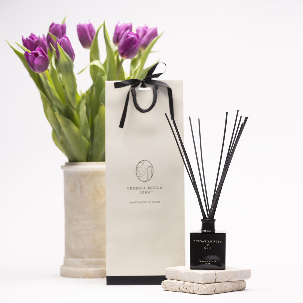 Bulgarian Rose & Oud 100ml Reed Diffuser - Cereria Molla 1899