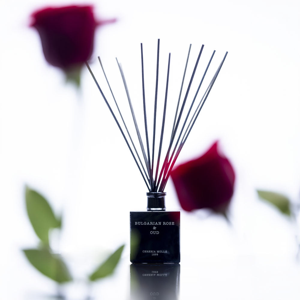 Bulgarian Rose & Oud 100ml Reed Diffuser - Cereria Molla 1899