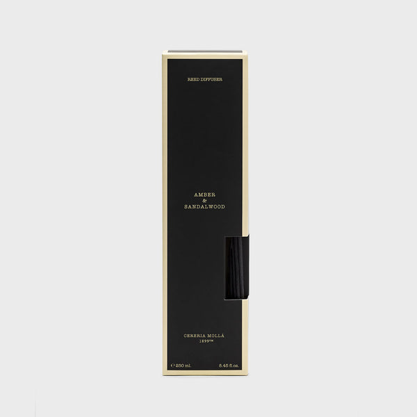 Amber & Sandalwood 250ml Reed Diffuser - Cereria Molla 1899