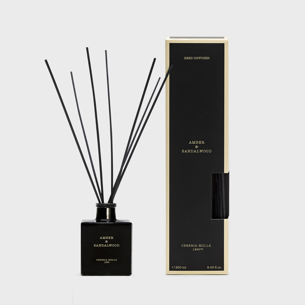 Amber & Sandalwood 250ml Reed Diffuser - Cereria Molla 1899