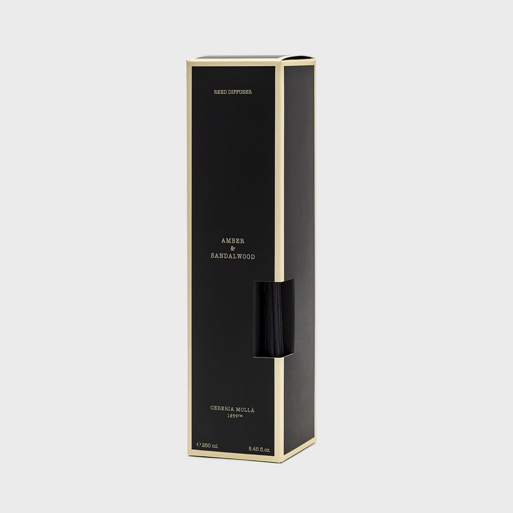 Amber & Sandalwood 250ml Reed Diffuser - Cereria Molla 1899