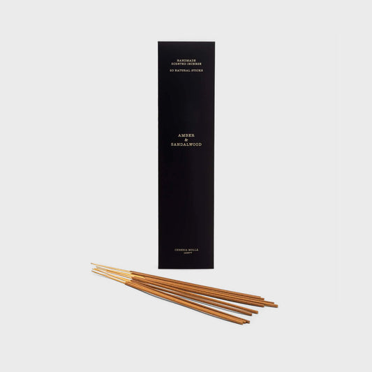 Amber & Sandalwood Incense 20 Sticks - Cereria Molla 1899