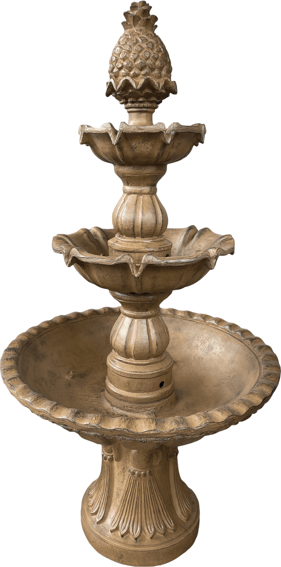 Canaria Stone Effect 3-Tier Electric Powered Tiered Water Fountain