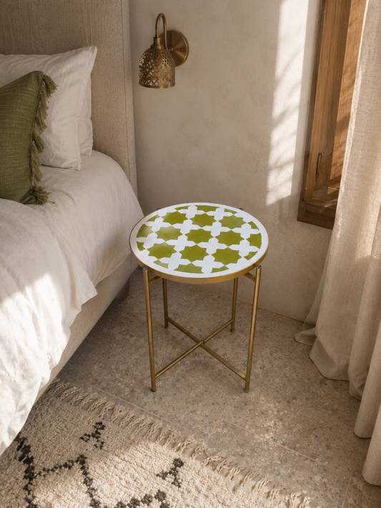 Handmade Moroccan Zellige Mosaic Table — MT0102