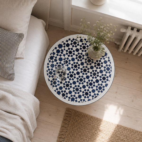 Handmade Moroccan Zellige Mosaic Table — MT0174