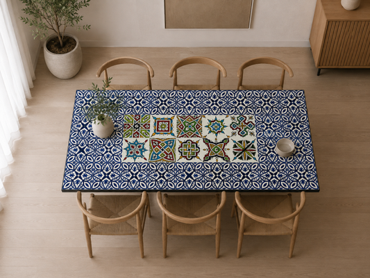 Handmade Moroccan Zellige Mosaic Table — MT0176