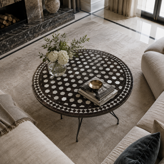 Handmade Moroccan Zellige Mosaic Table — MT0165