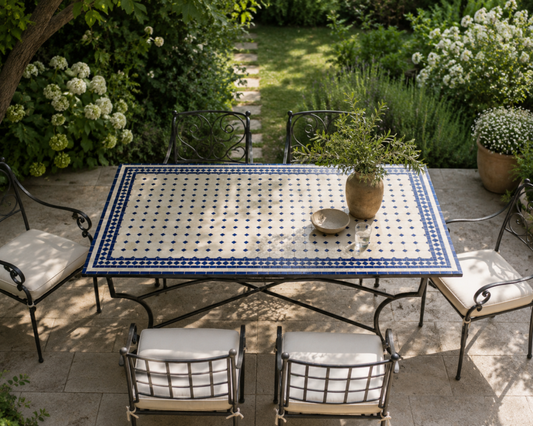 Handmade Moroccan Zellige Mosaic Table — MT0177