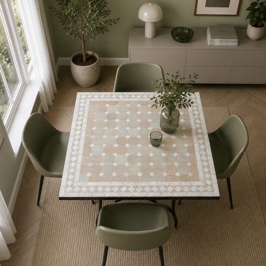 Handmade Moroccan Zellige Mosaic Table — MT0162