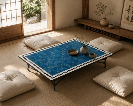 Handmade Moroccan Zellige Mosaic Table — MT0172