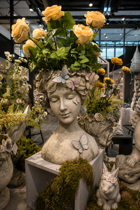 Bonita Fairy Lady Butterflies & Flowers Planter