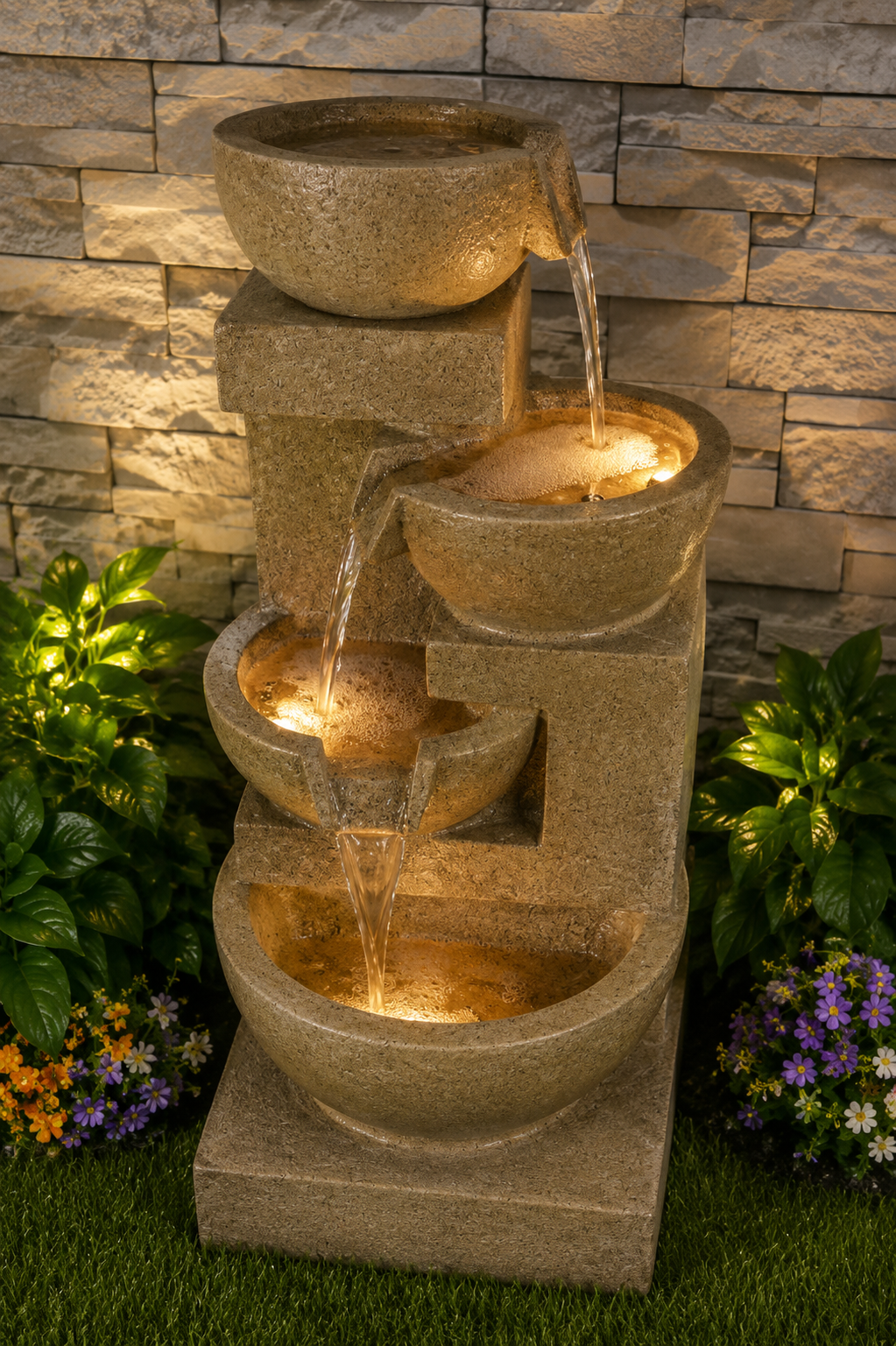 Fuente Multi Drop Water Feature