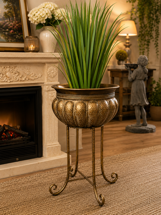 ZENA Standing Metal Planter