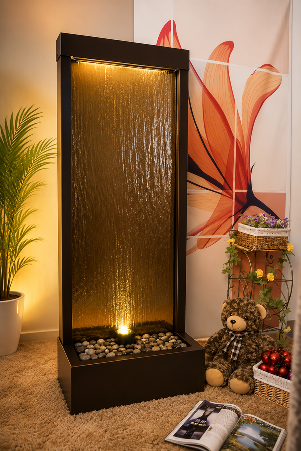 Seville Bronze Mirror Stainless Steel Fountain