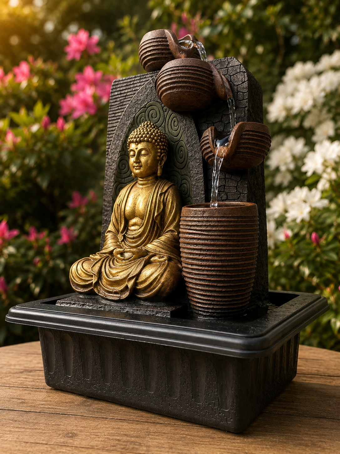 Karma Buddha Water Feature ETA July 26