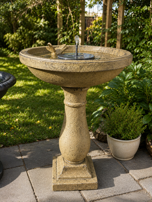Fantasia Solar Butterfly Bird Bath