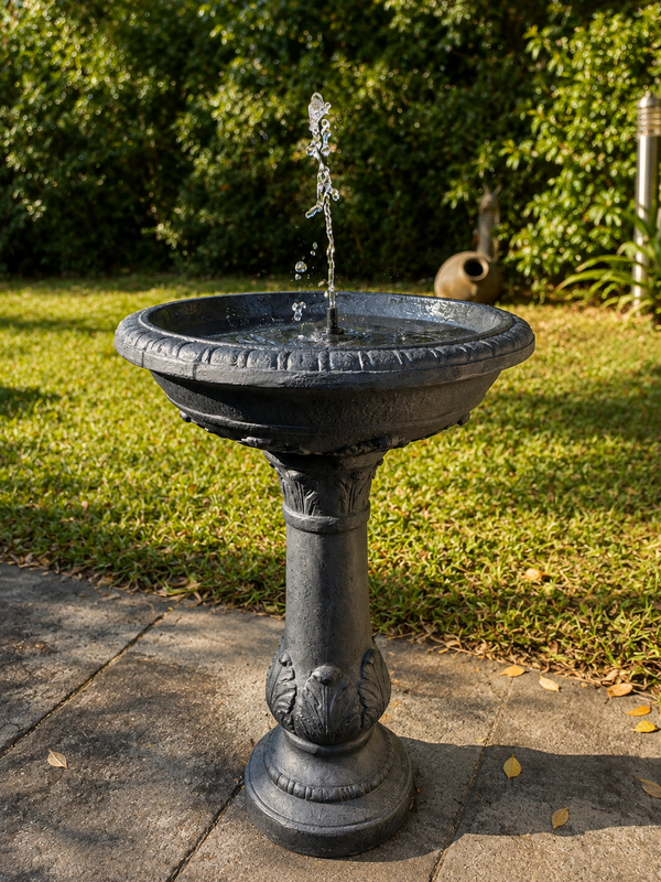 Escapada Solar Bird Bath Fountain