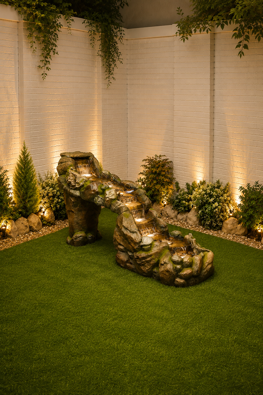 Amazonia Rock River Fountain - Large Water Feature 200cm | Electric Pump Included