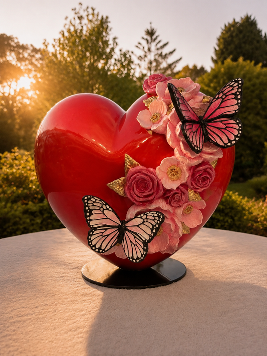 Love Heart with Butterflies