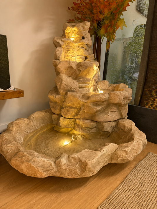 Canyon Rock Falls Fountain Pond