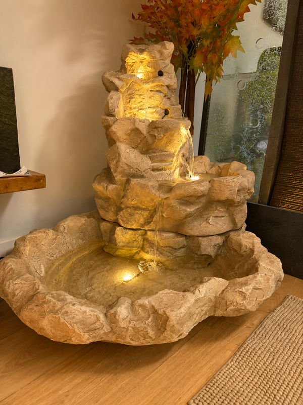 Canyon Rock Falls Fountain Pond