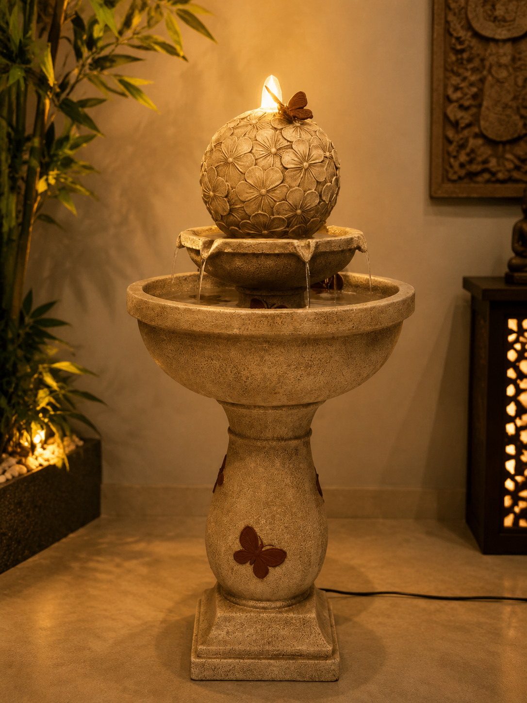 Monza Stone Colour Birdbath With Butterflies ETA 18 April