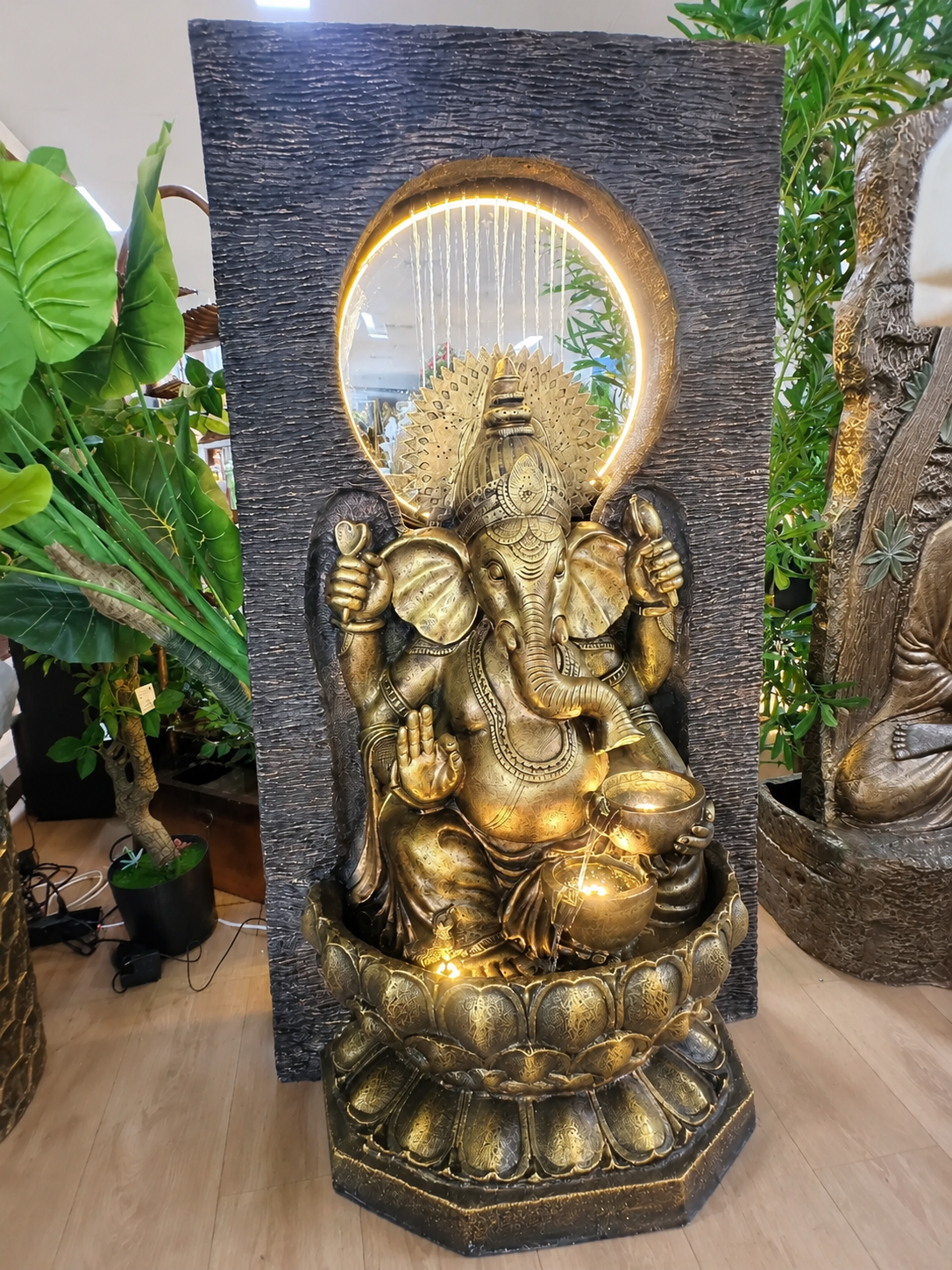 Fulfilment Ganesh Extra Tall Water Feature 1.5m High Indoor & Outdoor Fountain